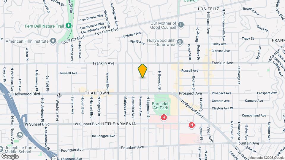 1754 Kenmore Ave Map and Location Details