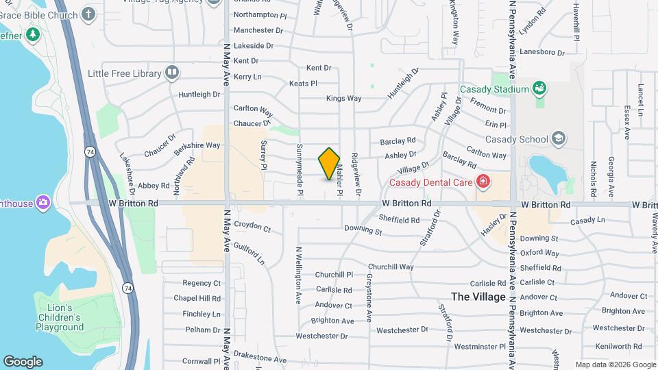 9412 Britton Cir Mapa y Detalles de la Ubicación