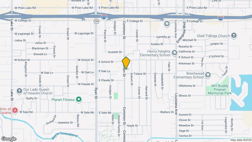 3809 Common St Map and Location Details
