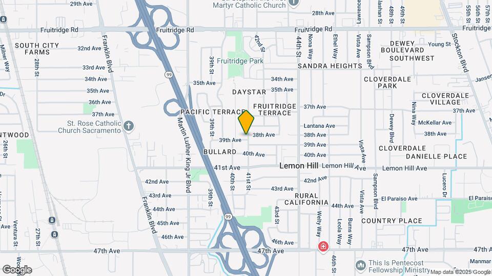 5936 41st St Map and Location Details