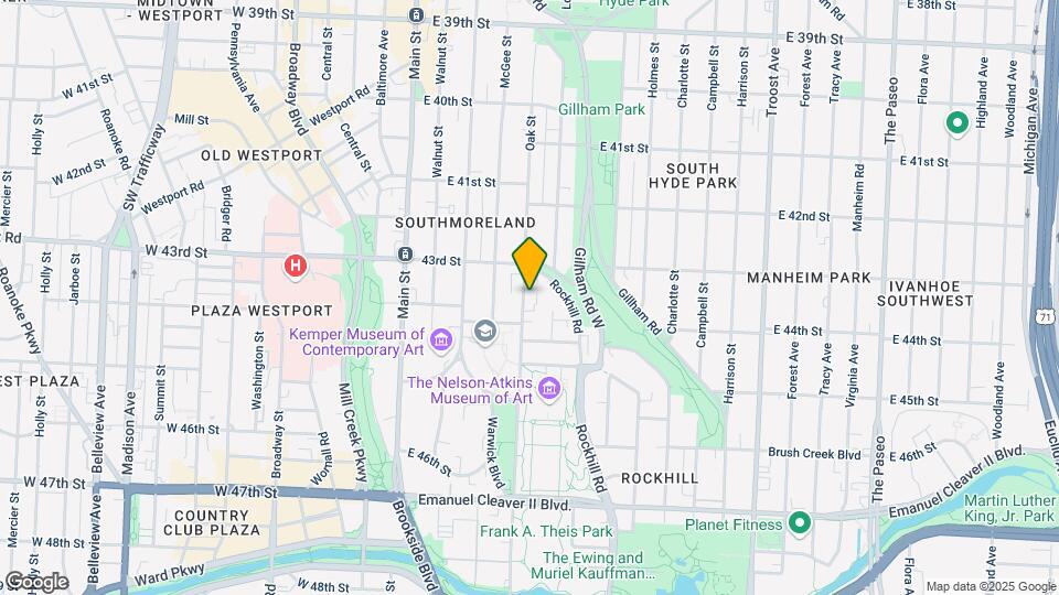 4333 Oak St, Unit Single unit Map and Location Details