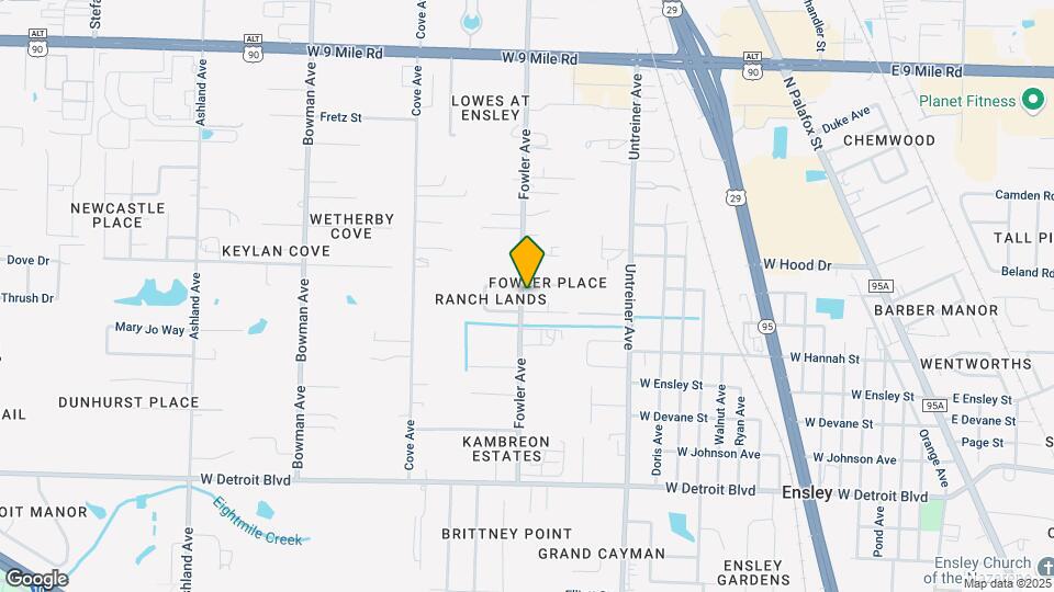 Fowler Place Apartments Map and Location Details