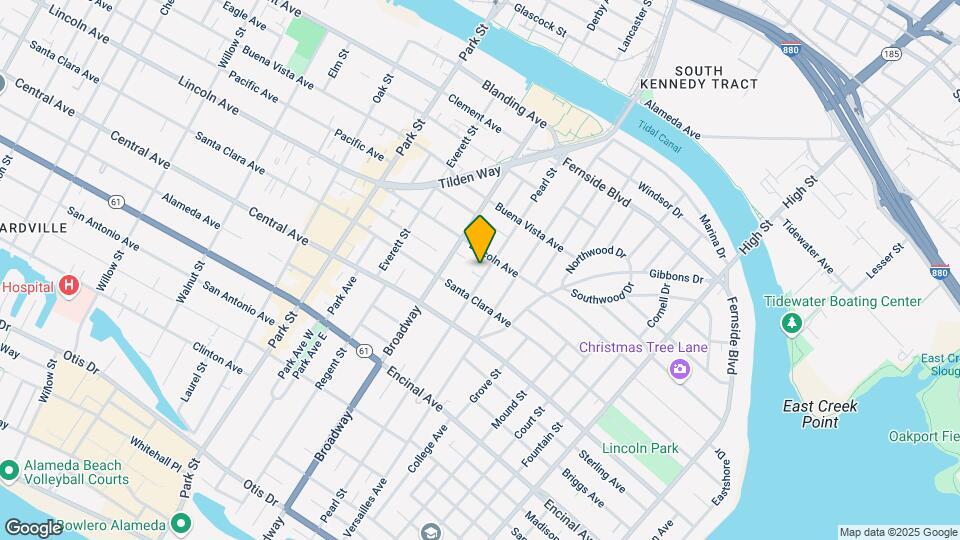 1533 Pearl St Map and Location Details