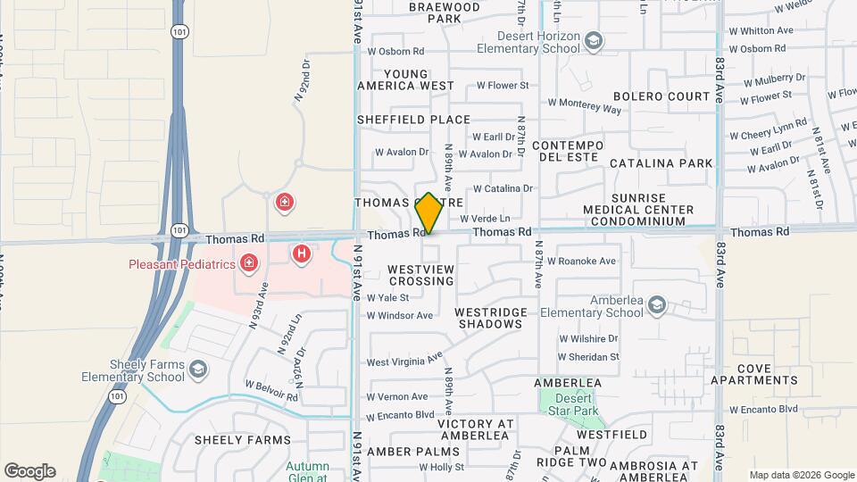 8918 W La Reata Ave Mapa y Detalles de la Ubicación