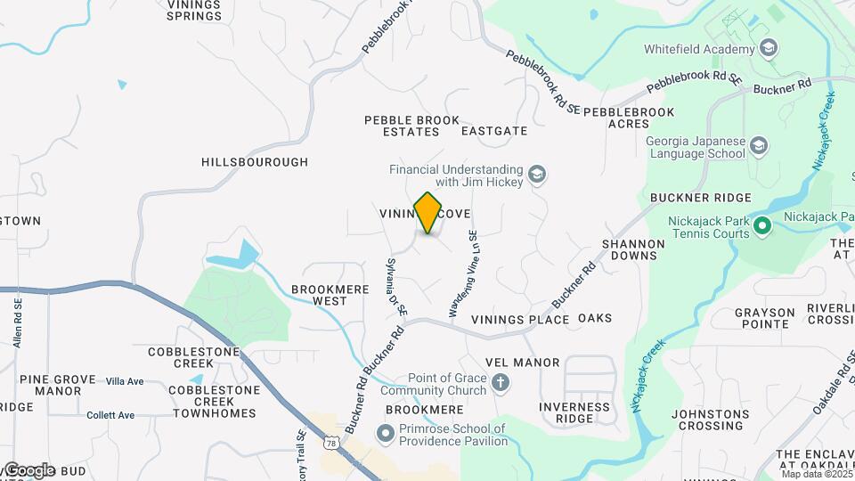 1004 Crooked Creek Ct SE Map and Location Details