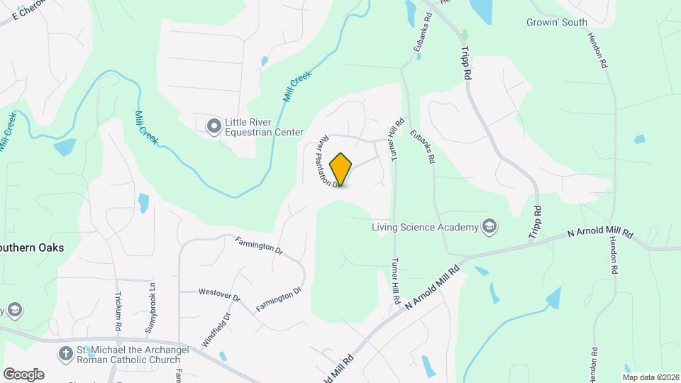 1058 River Plantation Dr Mapa y Detalles de la Ubicación