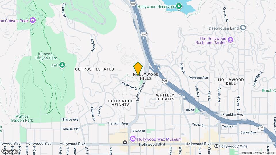 6851 Alta Loma Terrace Map and Location Details