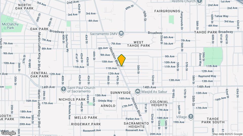 3541 Stockton Blvd Map and Location Details