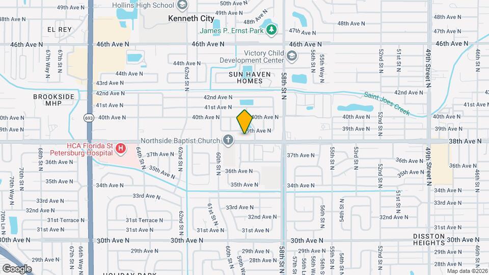 5937 38th Ave N Map and Location Details