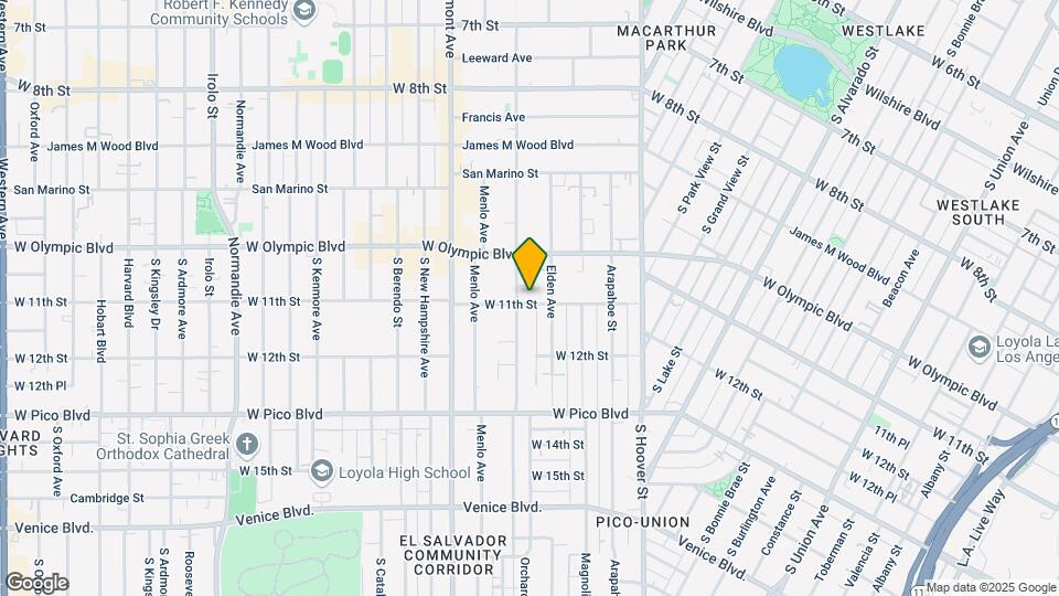 1050 S Westmoreland Ave Mapa y Detalles de la Ubicación