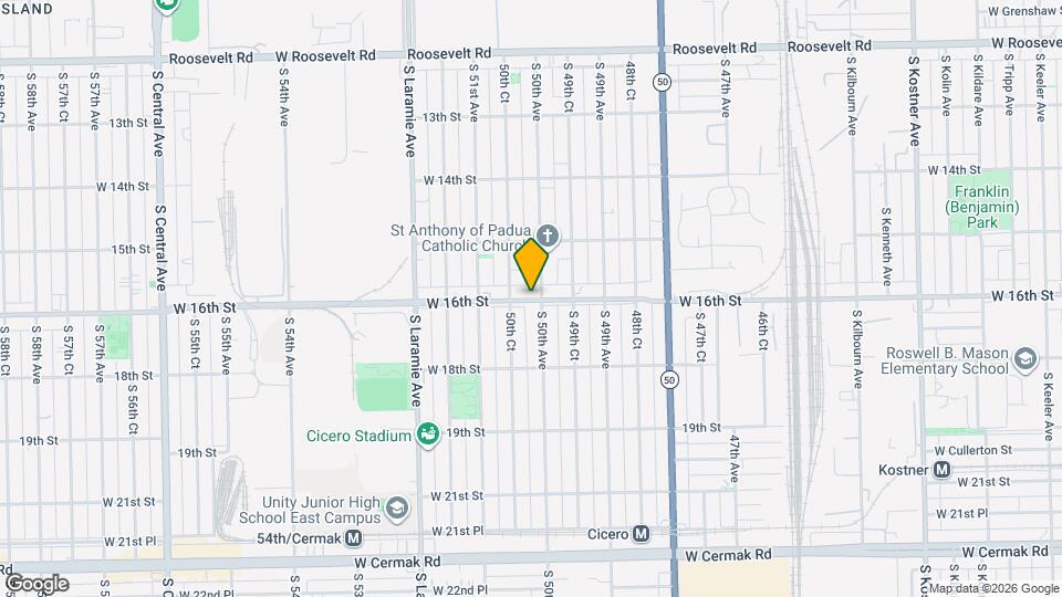 5006 W 16th St Map and Location Details