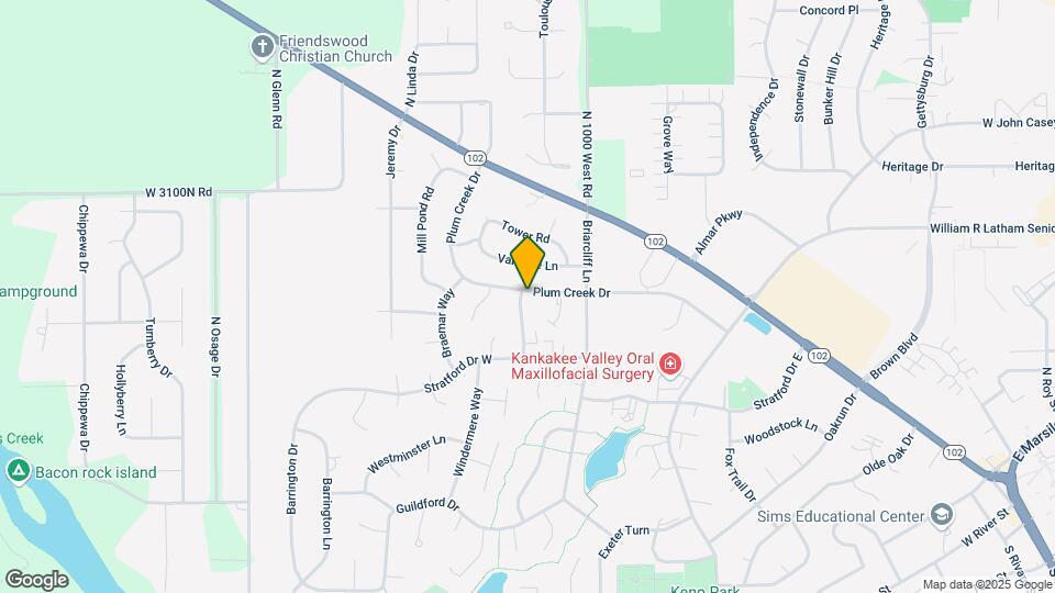 1195 Plum Creek Dr Map and Location Details