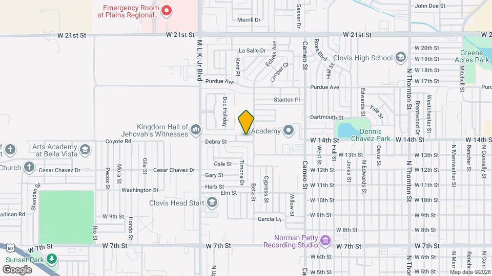 1808 Debra St Mapa y Detalles de la Ubicación