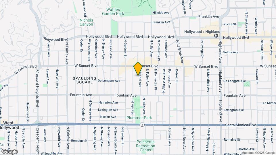 1423 N Martel Ave Map and Location Details