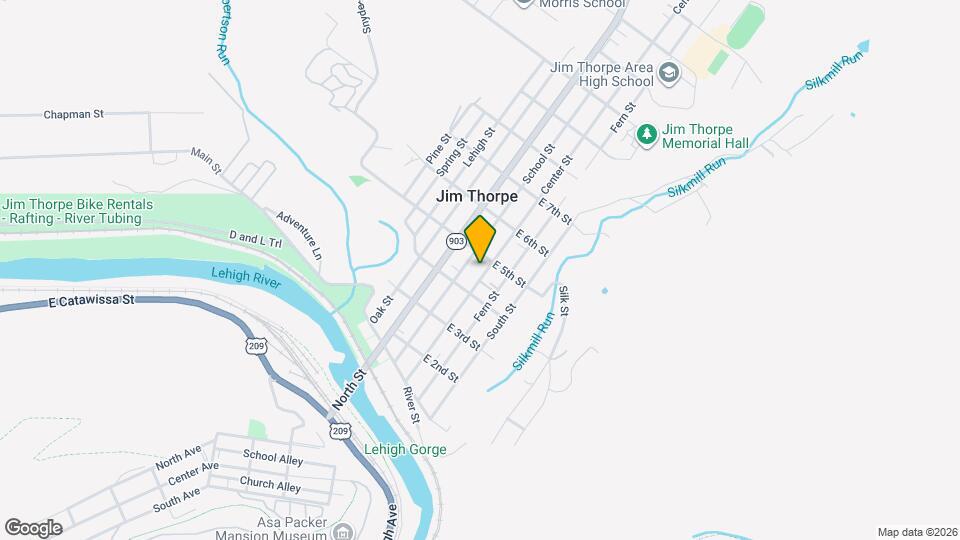 421 Center St Map and Location Details