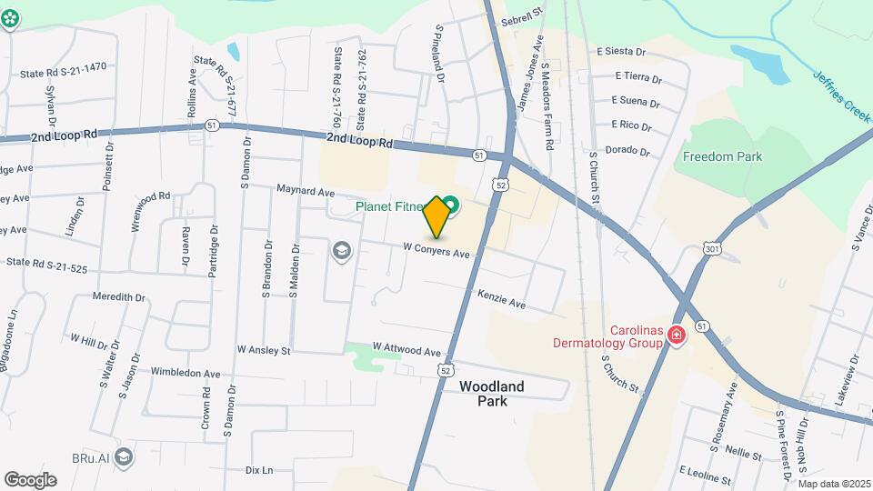 203 W Conyers Ave Map and Location Details