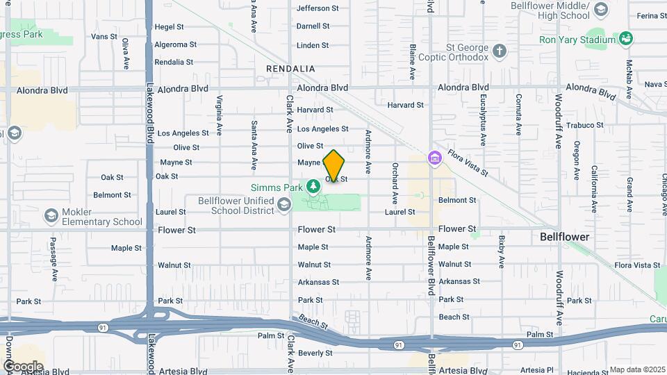 9512 Oak St Map and Location Details