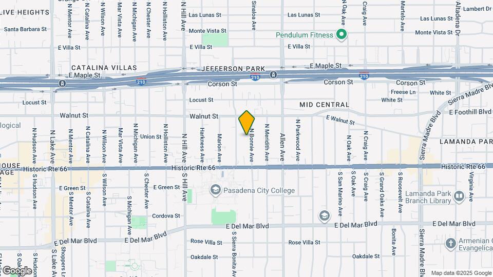 111 N Bonnie Ave Map and Location Details