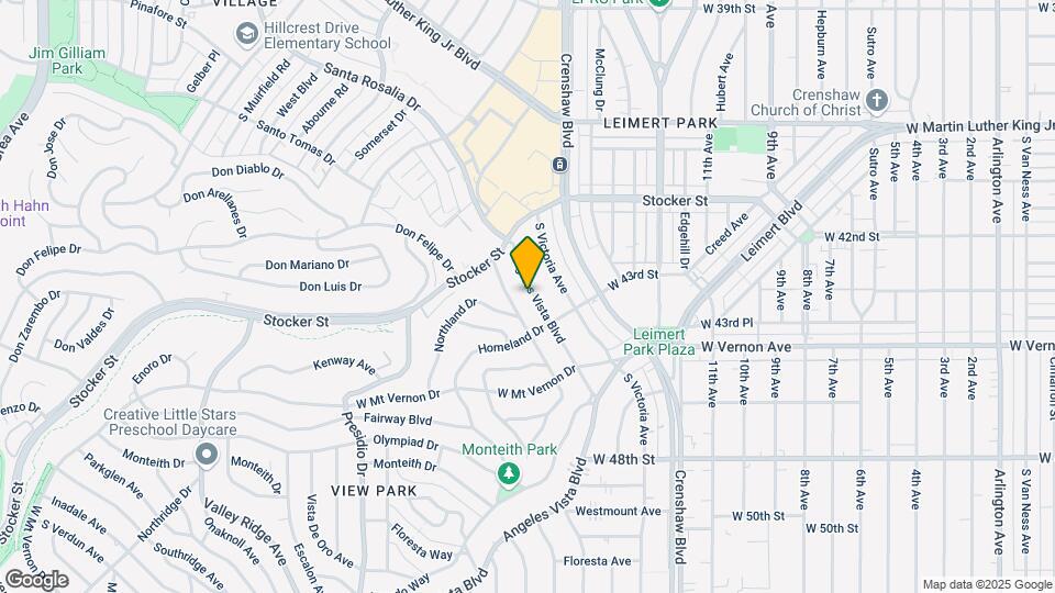 4231 Angeles Vista Blvd Map and Location Details