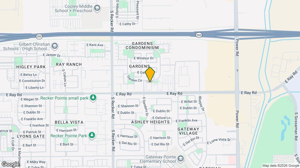 1538 S Avocet St Mapa y Detalles de la Ubicación