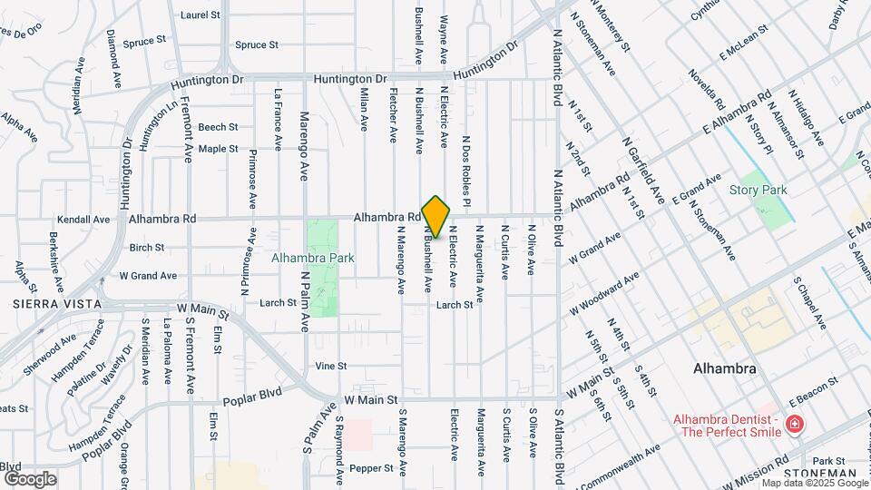 500 N Bushnell Ave Map and Location Details