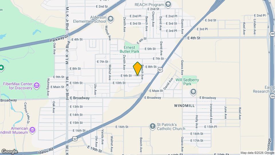 2722 E 9th St Map and Location Details