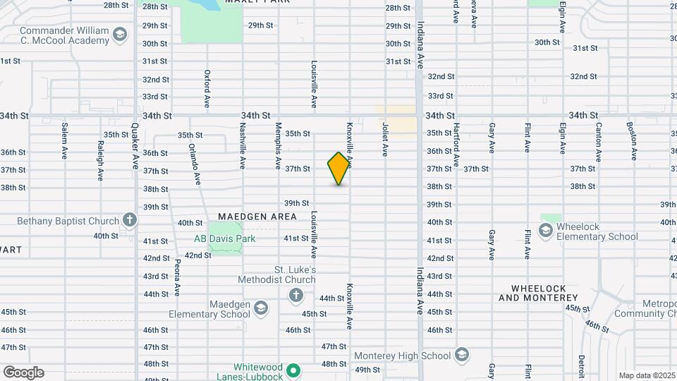 3605 38th St Map and Location Details