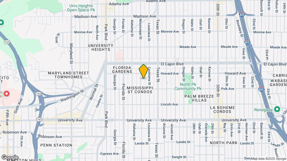 4151 Mississippi St Map and Location Details