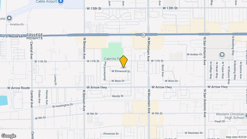 1355 Elmwood St Map and Location Details