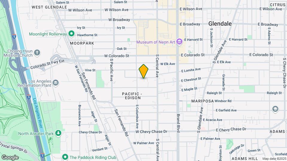 346 W Lomita Ave Mapa y Detalles de la Ubicación