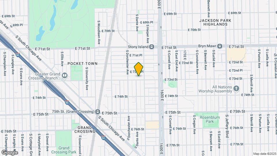 1434-1468 E 73rd St Mapa y Detalles de la Ubicación