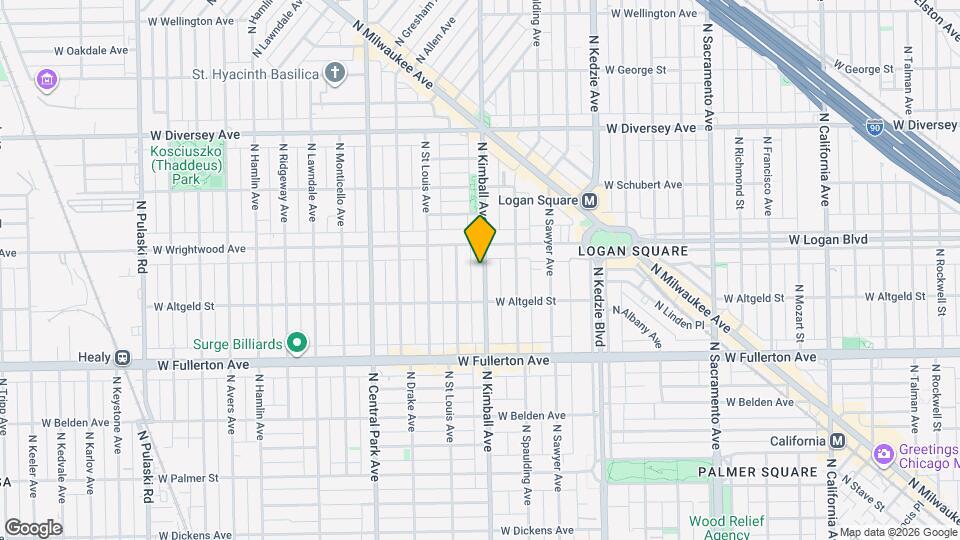 2556 N Kimball Ave, Unit 1 Map and Location Details