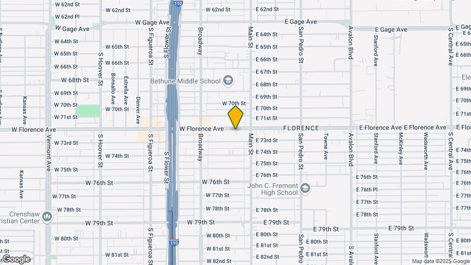 138 W Florence Ave Mapa y Detalles de la Ubicación
