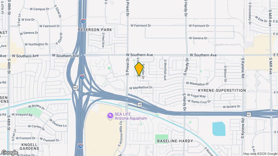 3615 S Margo Dr Map and Location Details