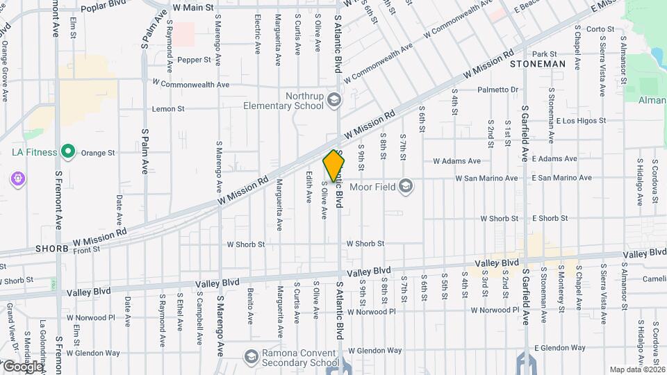 911 S Atlantic Blvd, Unit C Map and Location Details