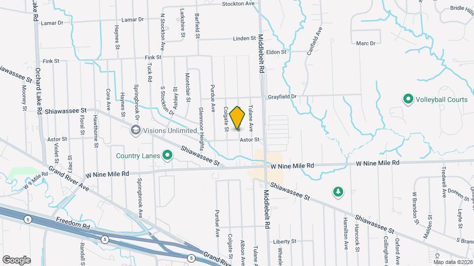 22641 Albion Ave Map and Location Details