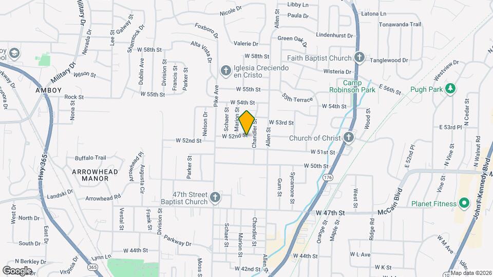 812 W 52nd St Map and Location Details