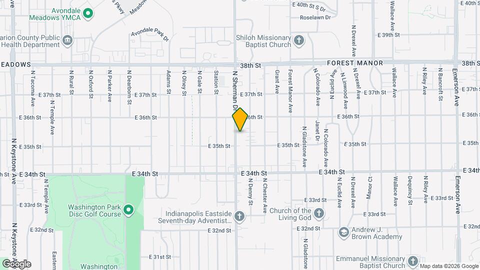 3519 N Sherman Dr Map and Location Details