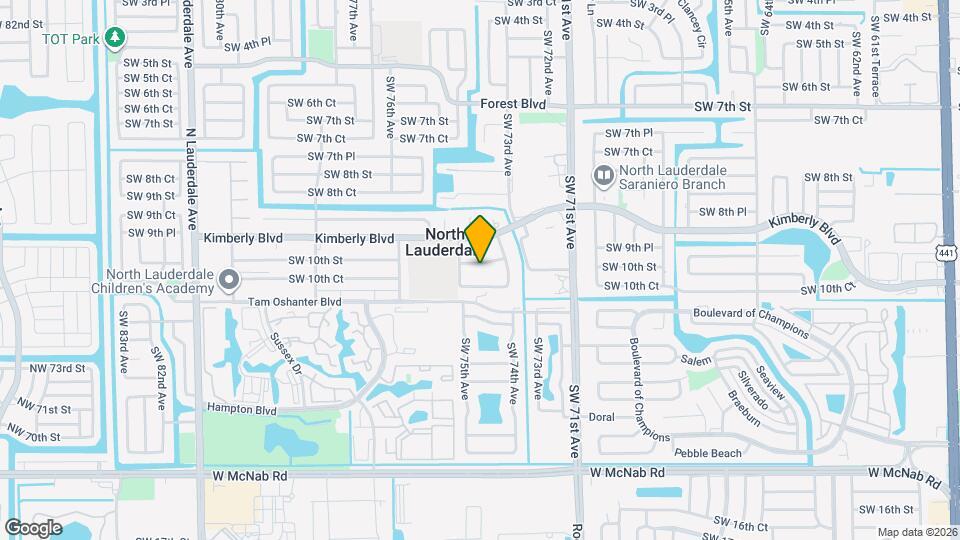 7450 SW 10th St Mapa y Detalles de la Ubicación