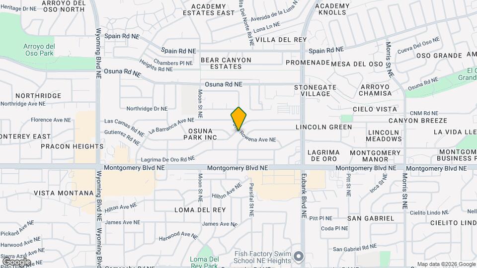 9308 Gutierrez Rd NE Map and Location Details