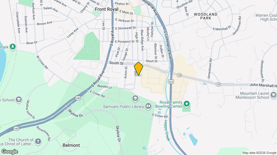 438 Hill St Map and Location Details