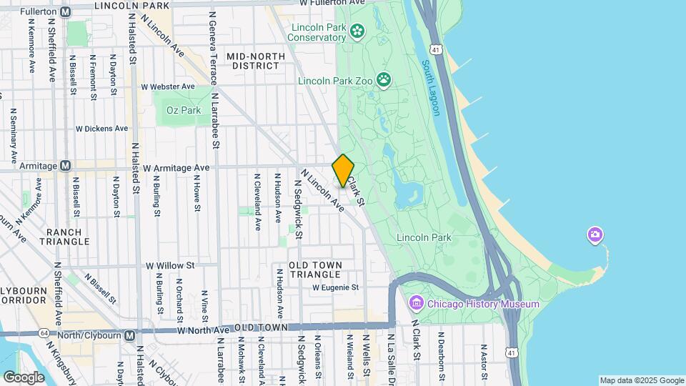 1917 N Lincoln Park W Map and Location Details
