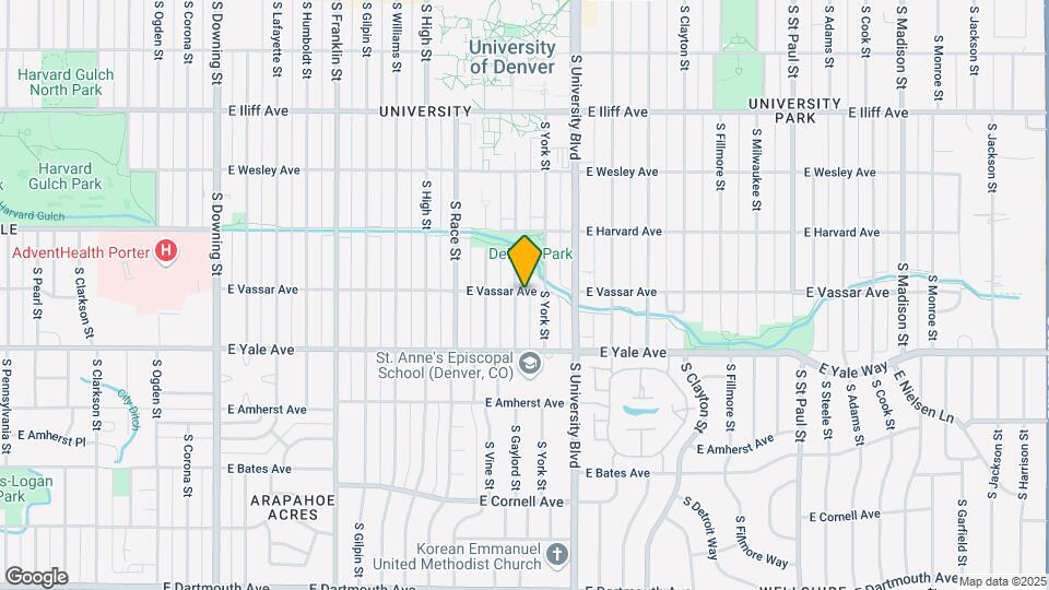 2604 S Gaylord St Map and Location Details