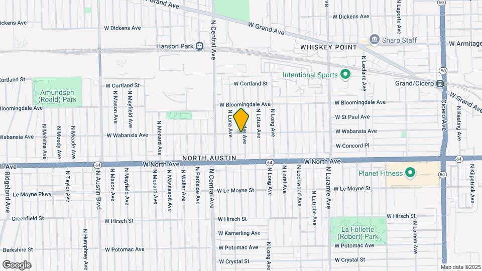 1656 N Linder Ave Map and Location Details