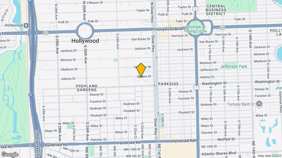 2206 Adams St Mapa y Detalles de la Ubicación