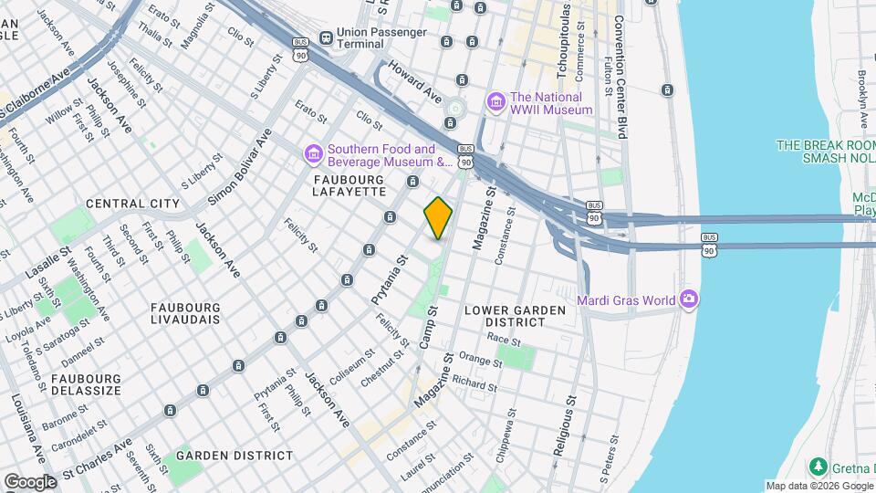 1335 Coliseum St, Unit 1335 Coliseum Mapa y Detalles de la Ubicación