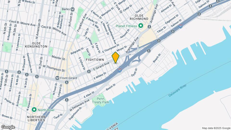 1112 E Berks St Mapa y Detalles de la Ubicación