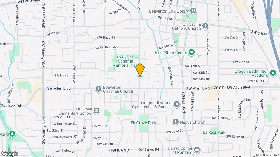 5840 SW Erickson Ave Beaverton OR Apartments and Nearby Beaverton