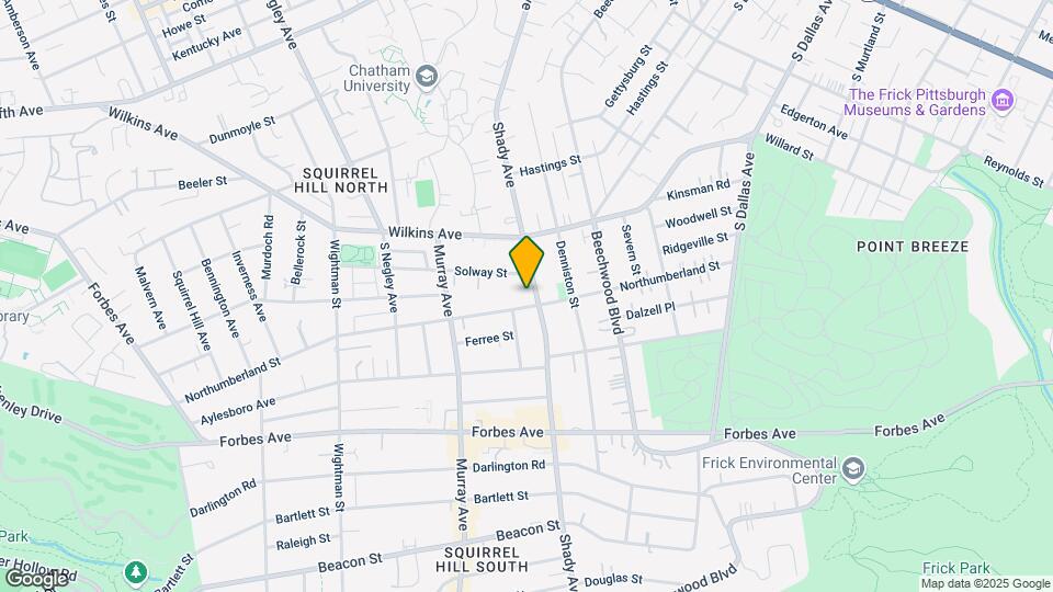 1460 Shady Ave Mapa y Detalles de la Ubicación