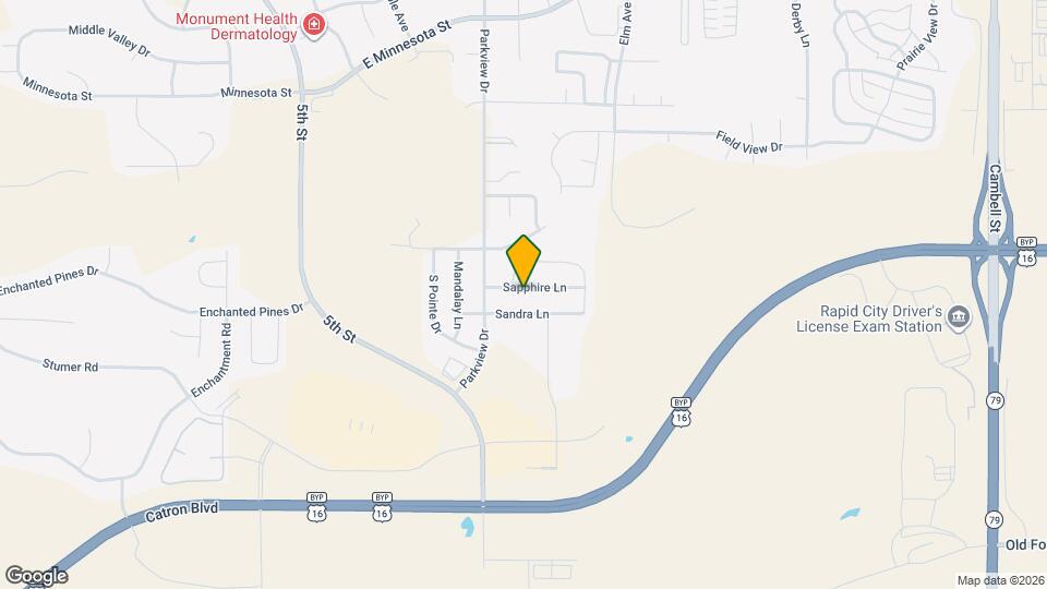 405 Sapphire Ln Map and Location Details